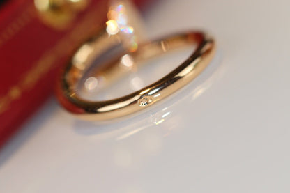 [Veyra Jewelry]Size 7 ring with real gold and diamonds