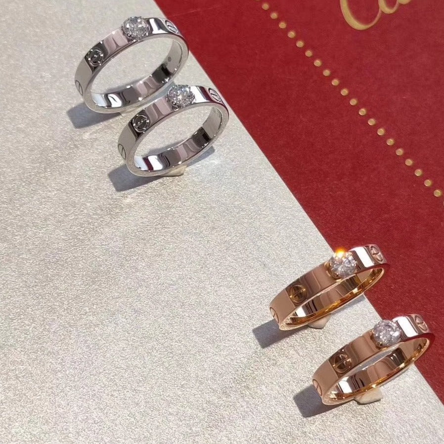 ¡®Veyra Jewelry¡¯LOVE RING 3.6MM 1 BIG DIAMOND