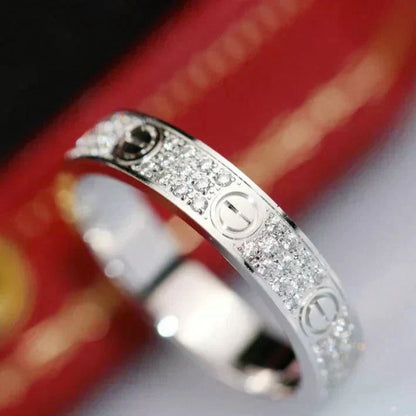 ¡®Veyra Jewelry¡¯LOVE RING 3.6MM DIAMOND PAVED