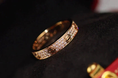 ¡®Veyra Jewelry¡¯LOVE RING 3.6MM DIAMOND PAVED