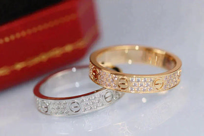 ¡®Veyra Jewelry¡¯LOVE RING 3.6MM DIAMOND PAVED