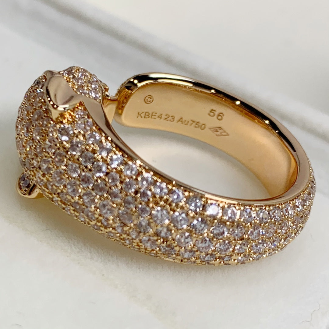 ¡®Veyra Jewelry¡¯PANTHERE PINK GOLD DIAMOND RING