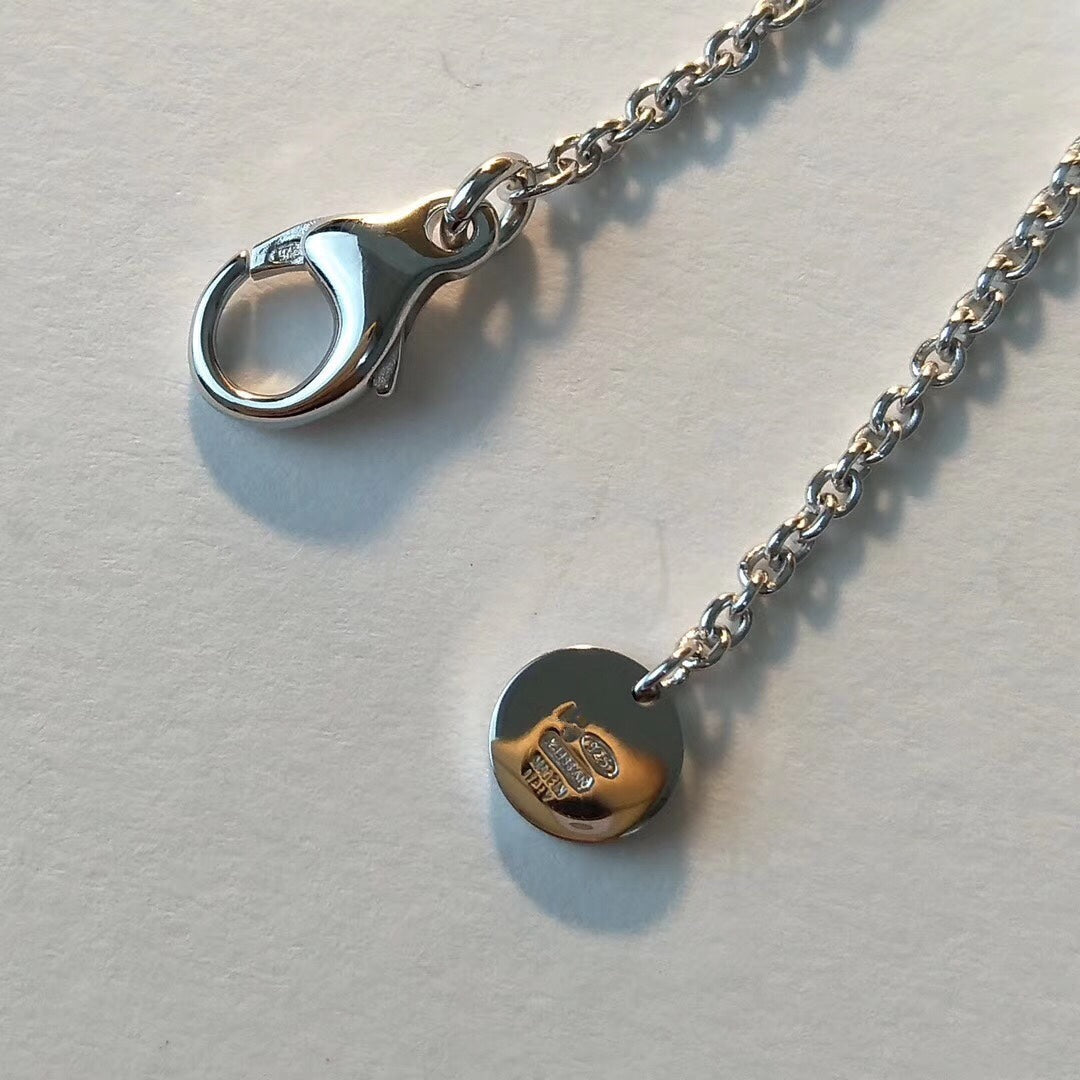 [Veyra Jewelry]ZERO 1 BLACK CERAMIC SILVER NECKLACE