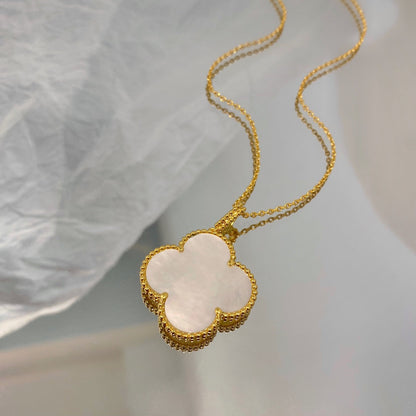 ¡®Veyra Jewelry¡¯CLOVER 25MM MOP LARGE PENDANT NECKLACE
