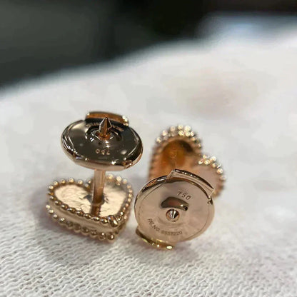 ¡®Veyra Jewelry¡¯HEART CARNELIAN STUD EARRINGS