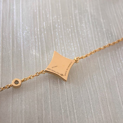 ¡®Veyra Jewelry¡¯COLOR STAR CARNELIAN PINK GOLD DIAMOND BRACELET