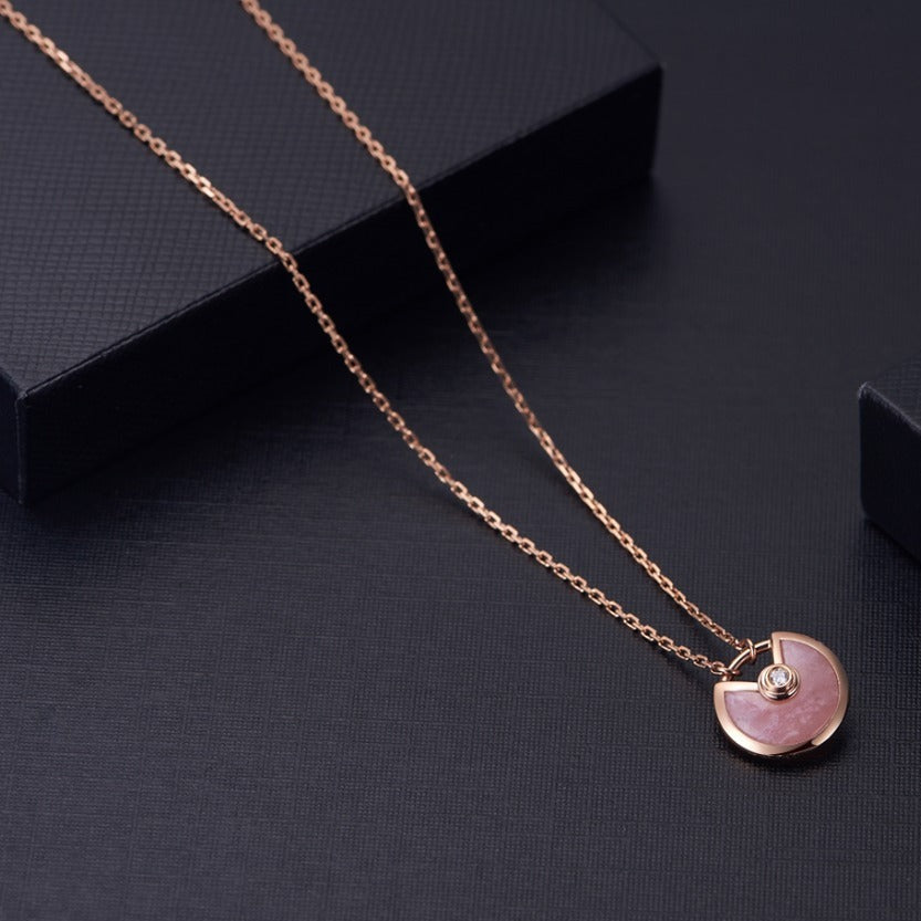 ¡®Veyra Jewelry¡¯AMULETTE ROSE GOLD PINK MOP NECKLACE