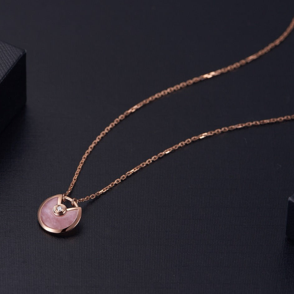 ¡®Veyra Jewelry¡¯AMULETTE ROSE GOLD PINK MOP NECKLACE