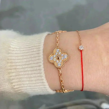 [Veyra Jewelry] New  CLOVER 5 MOTIF FULL DIAMOND BRACELET COLLECTION