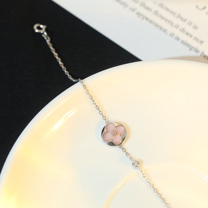 ¡®Veyra Jewelry¡¯SUN MOTIF PINK MOP SILVER BRACELET