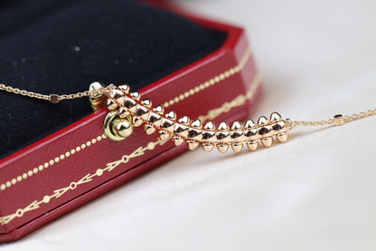 ¡®Veyra Jewelry¡¯CLASH PINK GOLD NECKLACE