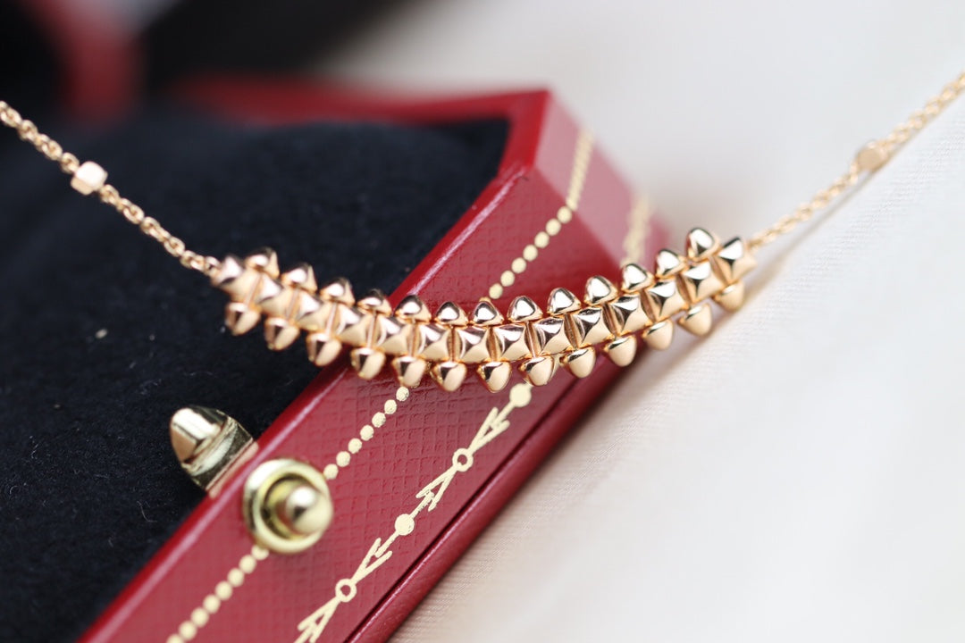 ¡®Veyra Jewelry¡¯CLASH PINK GOLD NECKLACE