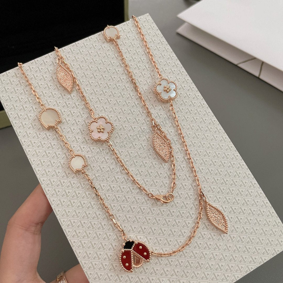 ¡®Veyra Jewelry¡¯LUCKY SPRING 15 MOTIFS ROSE GOLD NECKLACE