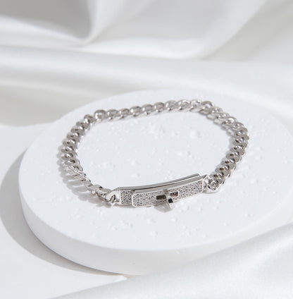 ¡®Veyra Jewelry¡¯KELLY CHAIN SILVER DIAMOND BRACELET