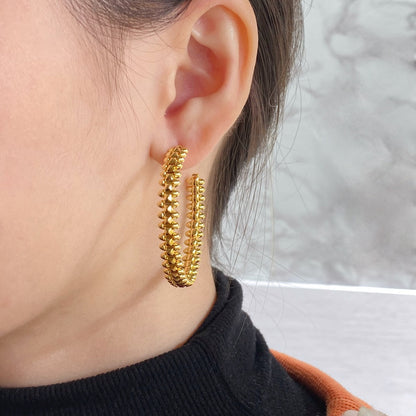 ¡®Veyra Jewelry¡¯CLASH HOOP EARRINGS