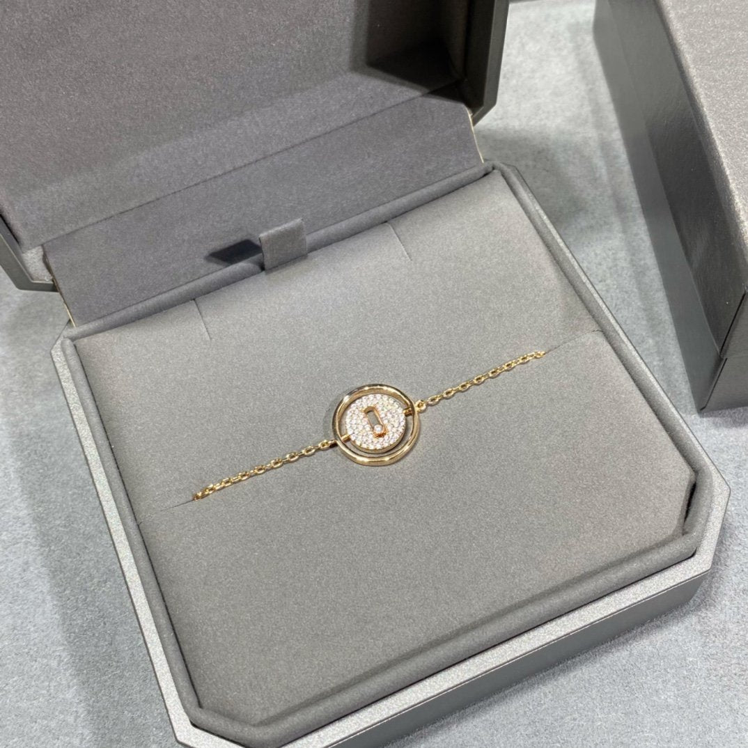 [Veyra Jewelry]LUCKY MOVE DIAMOND PAVED BRACELET