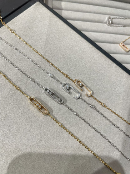 [Veyra Jewelry]BABY MOVE DIAMOND BRACELET(Adjustable length)