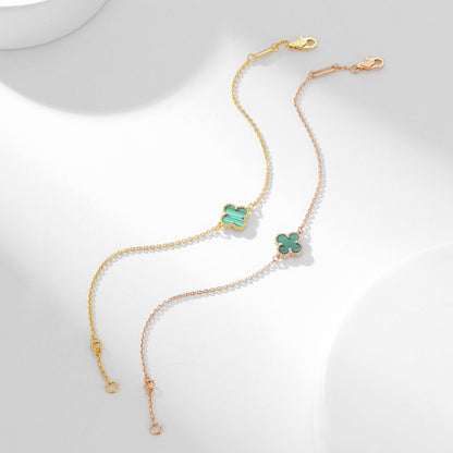 ¡®Veyra Jewelry¡¯CLOVER BRACELET MALACHITE 1 MOTIF