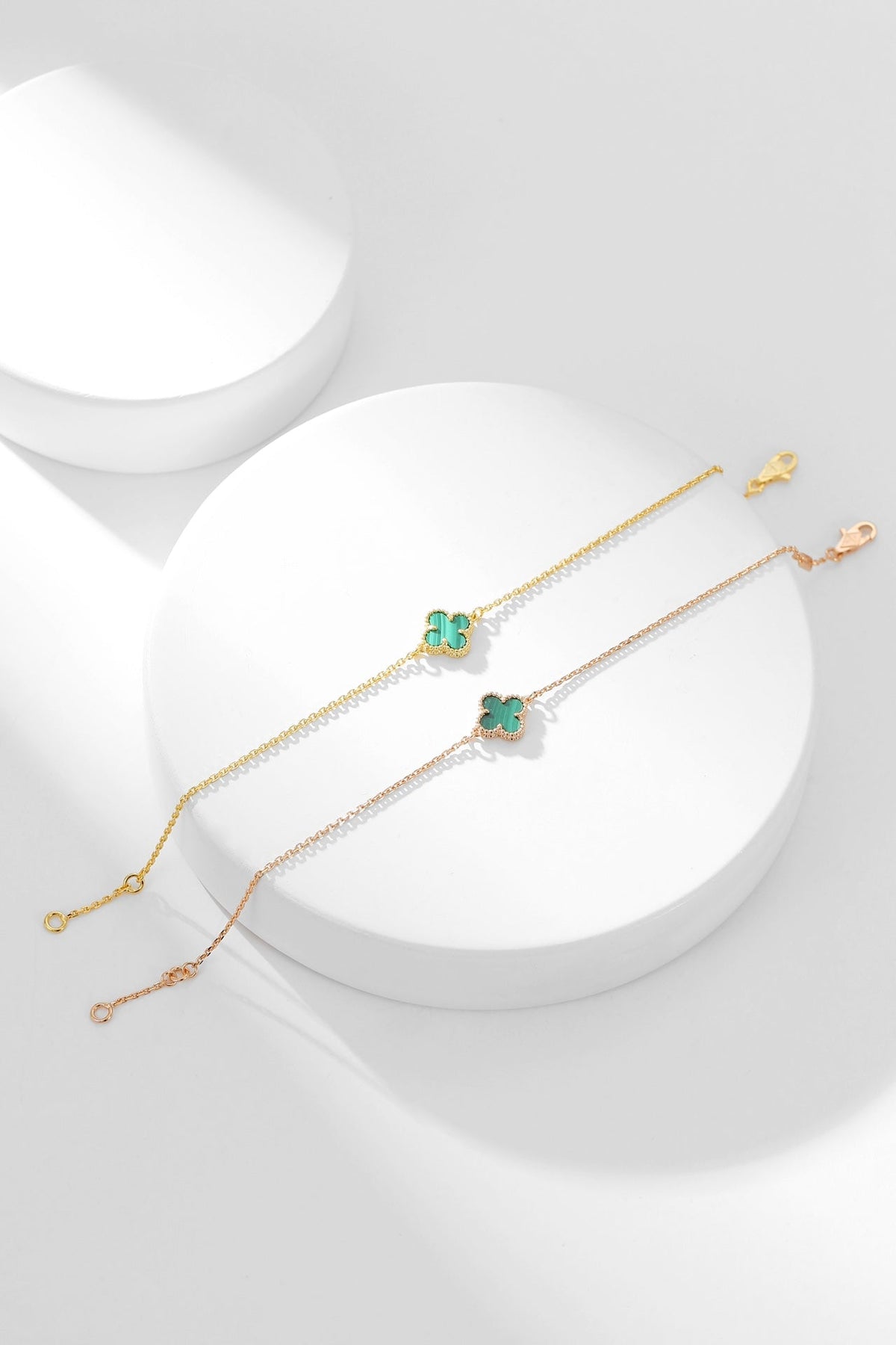 ¡®Veyra Jewelry¡¯CLOVER BRACELET MALACHITE 1 MOTIF