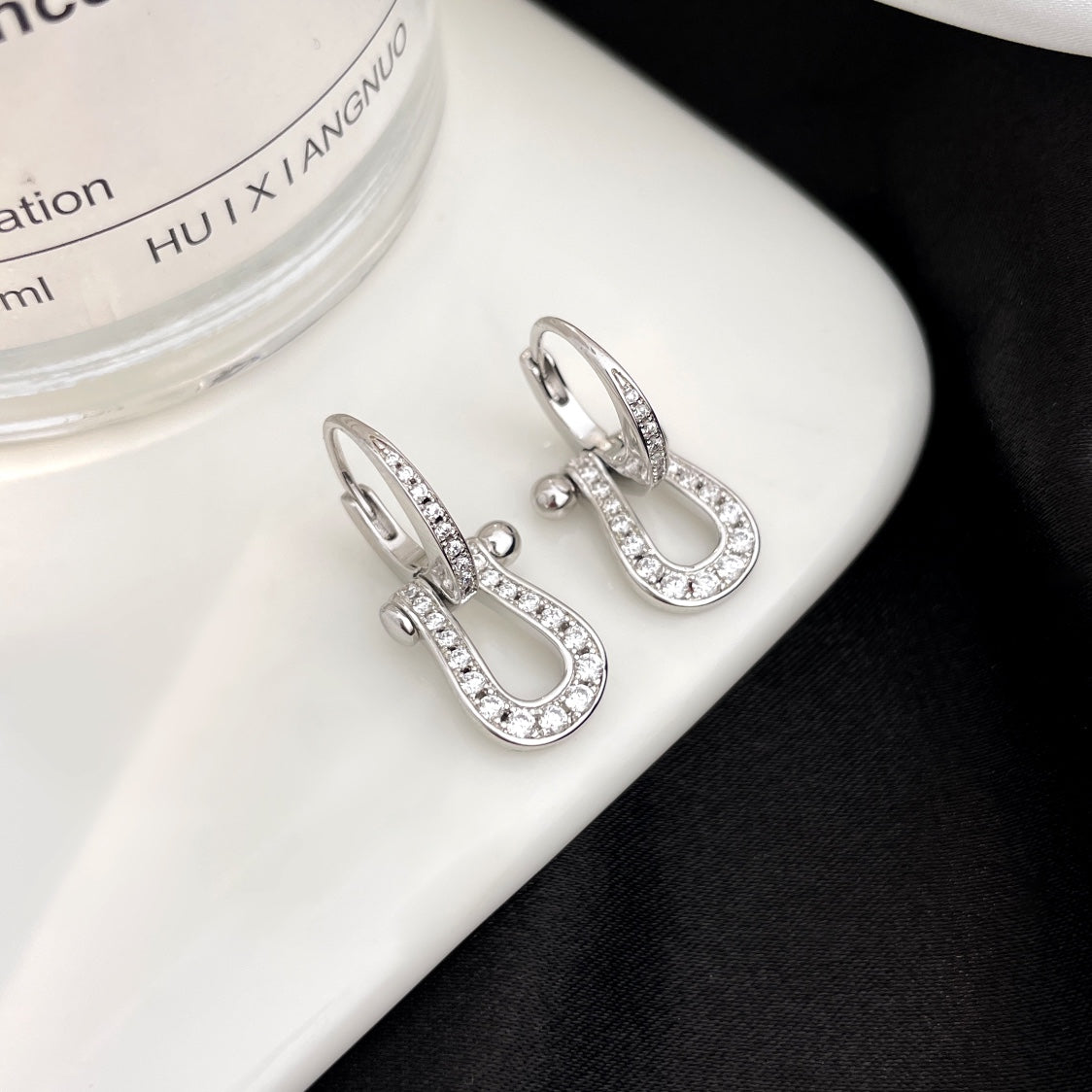 ¡®Veyra Jewelry¡¯FORCE 10 FULL DIAMOND DROP EARRINGS MEDIUM MODEL