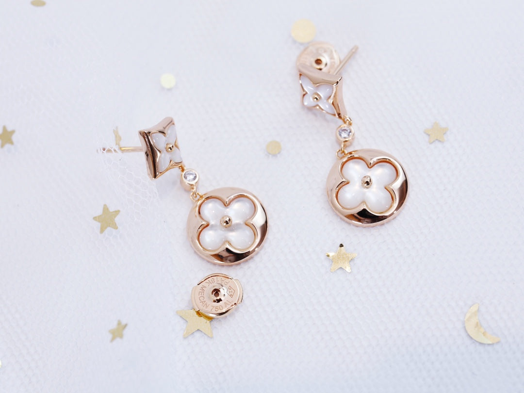 ¡®Veyra Jewelry¡¯STAR AND SUN PINK GOLD MOP DROP EARRINGS