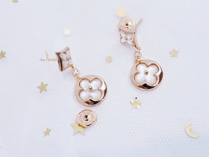 ¡®Veyra Jewelry¡¯STAR AND SUN PINK GOLD MOP DROP EARRINGS