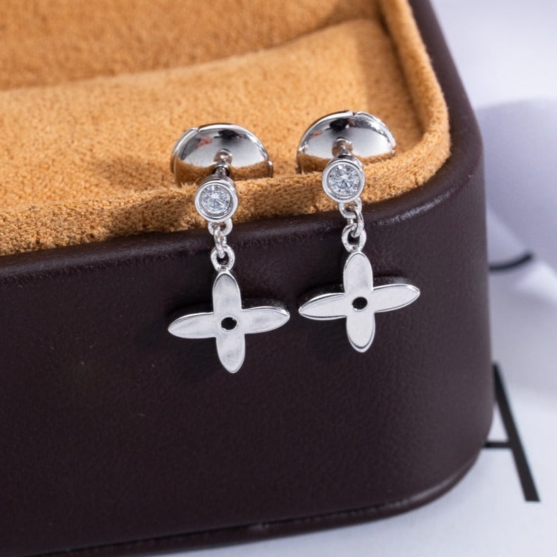 ¡®Veyra Jewelry¡¯VIDYLLE SILVER DIAMOND MINI DROP EARRINGS