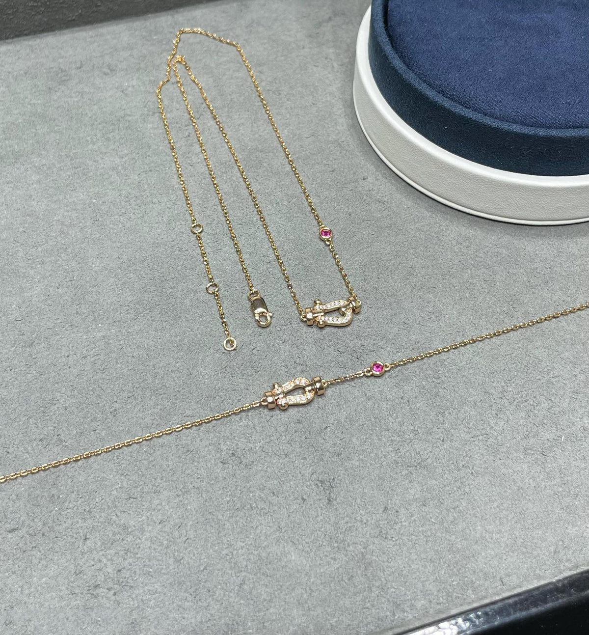 ¡®Veyra Jewelry¡¯FORCE 10 DIAMOND PINK GOLD NECKLACE