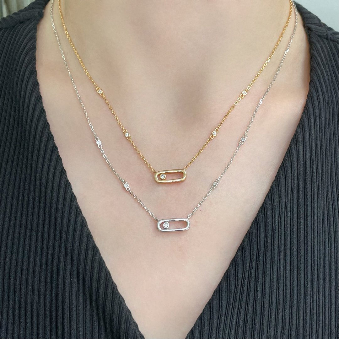[Veyra Jewelry]MOVE UNO DIAMOND NECKLACE