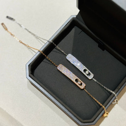 [Veyra Jewelry]MOVE CLASSIQUE DIAMOND PAVED BRACELET(Adjustable)