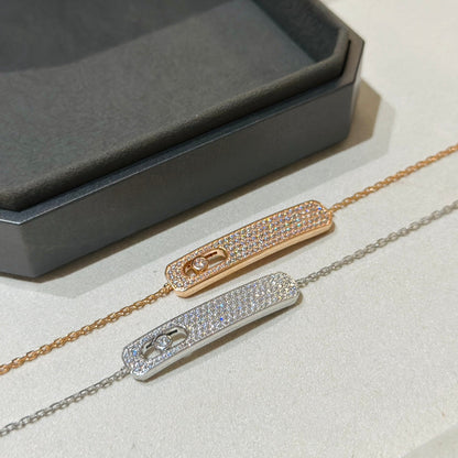 [Veyra Jewelry]MOVE CLASSIQUE DIAMOND PAVED BRACELET(Adjustable)