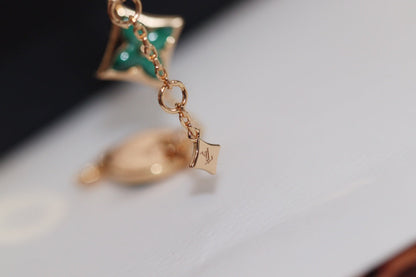 ¡®Veyra Jewelry¡¯STAR AND SUN 4 MOTIF PINK GOLD MALACHITE BRACELET