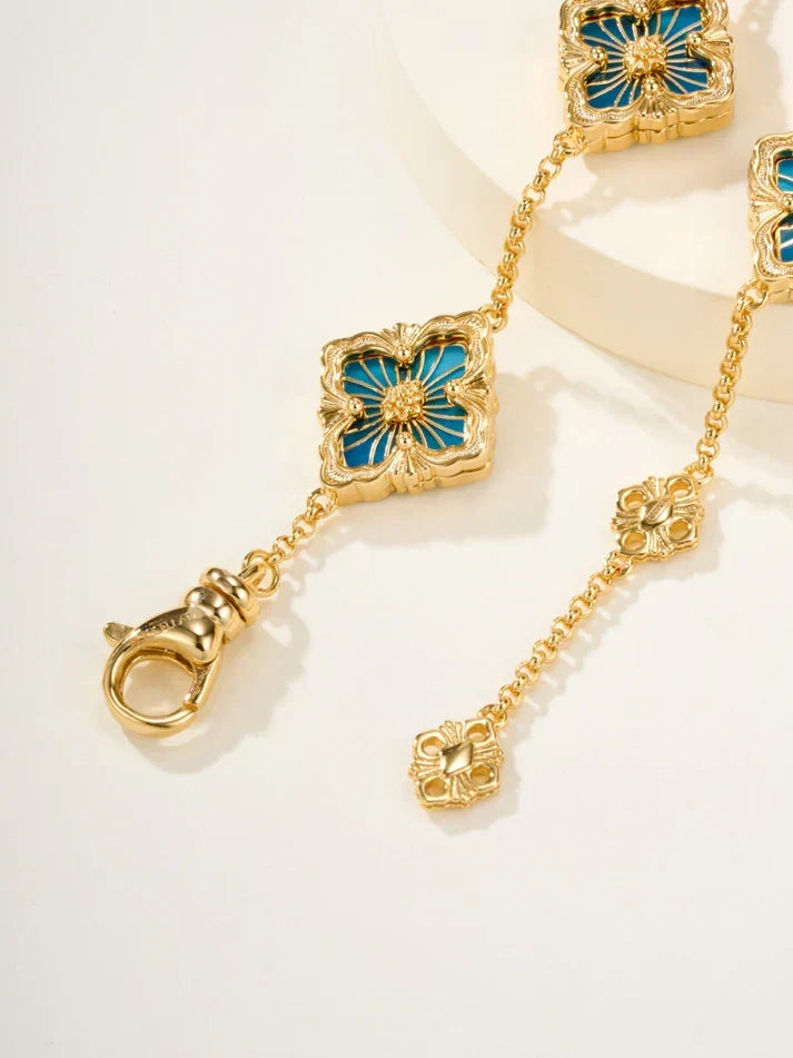 [Veyra Jewelry]B.C.L ENAMELED Five-Flower Bracelet£¨Various Colors)