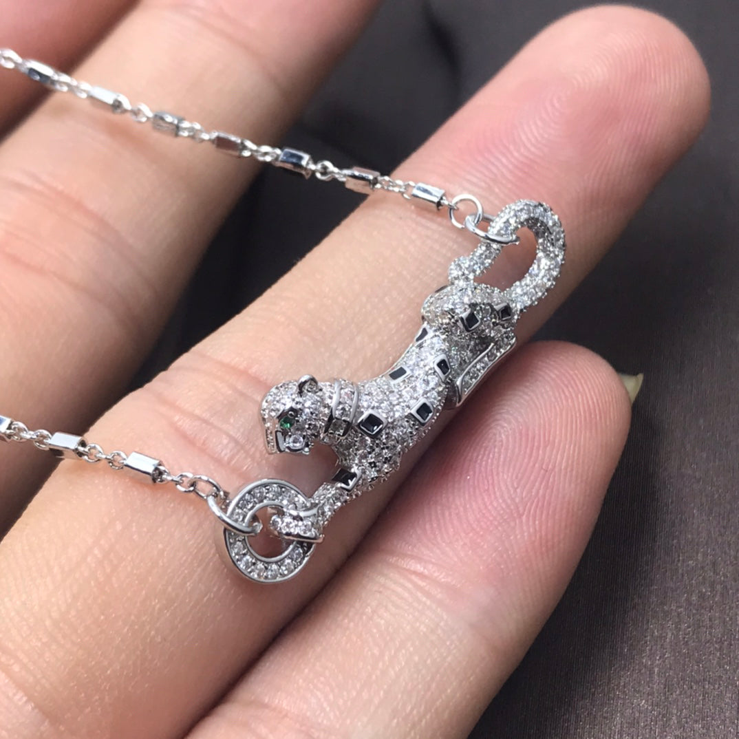 ¡®Veyra Jewelry¡¯Pave Panther Pendant Necklace