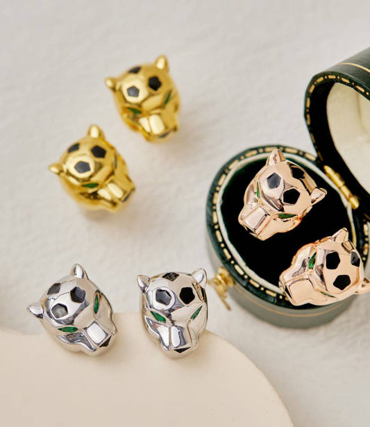 [Veyra Jewelry] CHRRTAH-PRINT STUD EARRINGS, THREE COLORS
