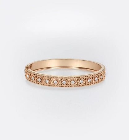 [Veyra Jewelry] 2026 WOVEN-PATTERN BRACELET SET WITH FULL DIAMOND INLAY THREE-COLORS