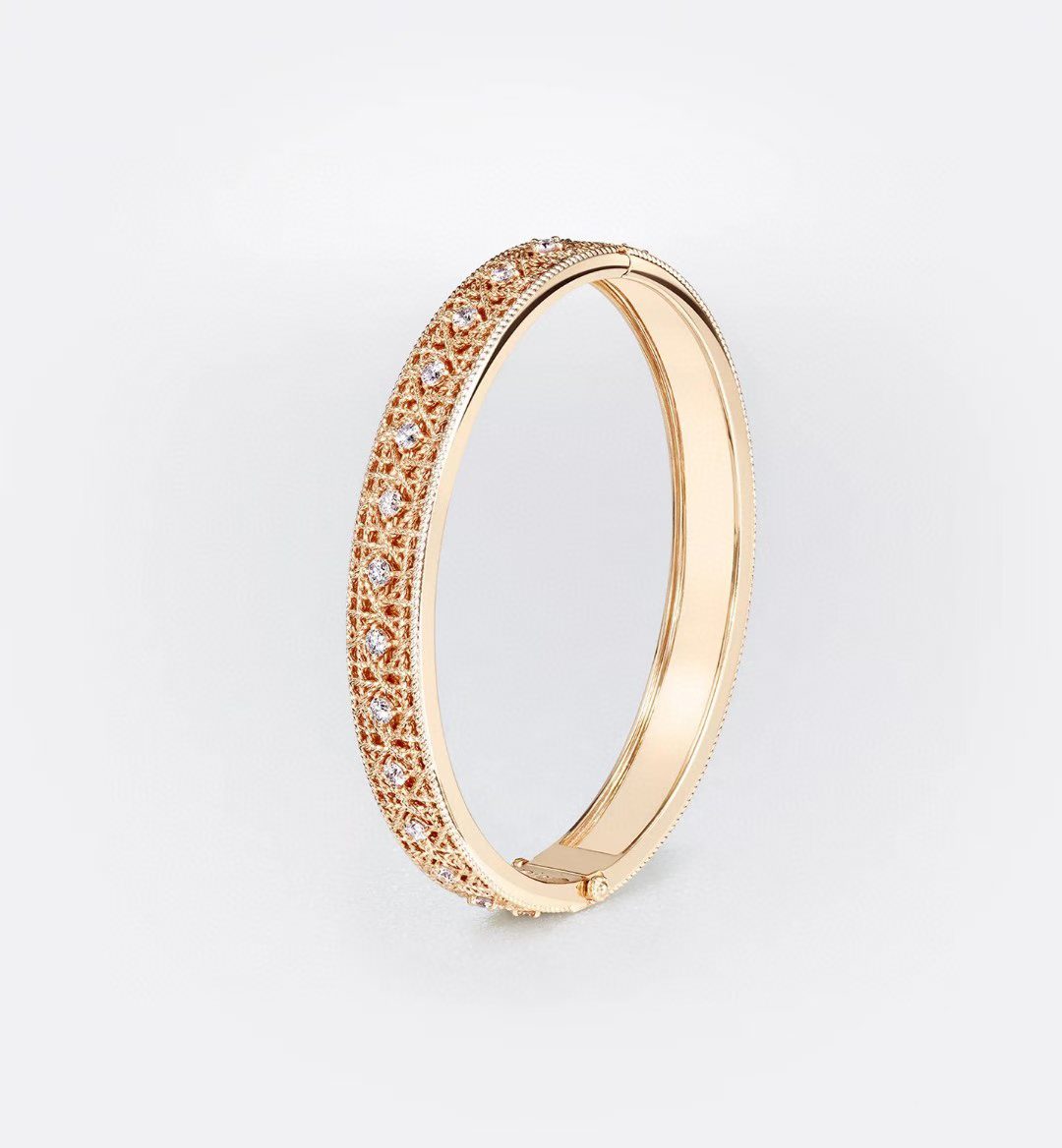 [Veyra Jewelry] 2026 WOVEN-PATTERN BRACELET SET WITH FULL DIAMOND INLAY THREE-COLORS