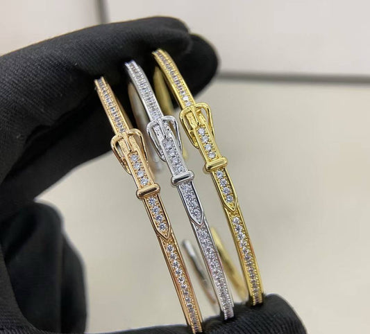 [Veyra Jewelry] DIAMOND-ENCRUSTED BRACELET THREE COLORS