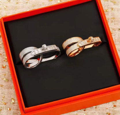 ¡®Veyra Jewelry¡¯NEW STYLE FULL CIRCLE DOUBLE DIAMOND RING