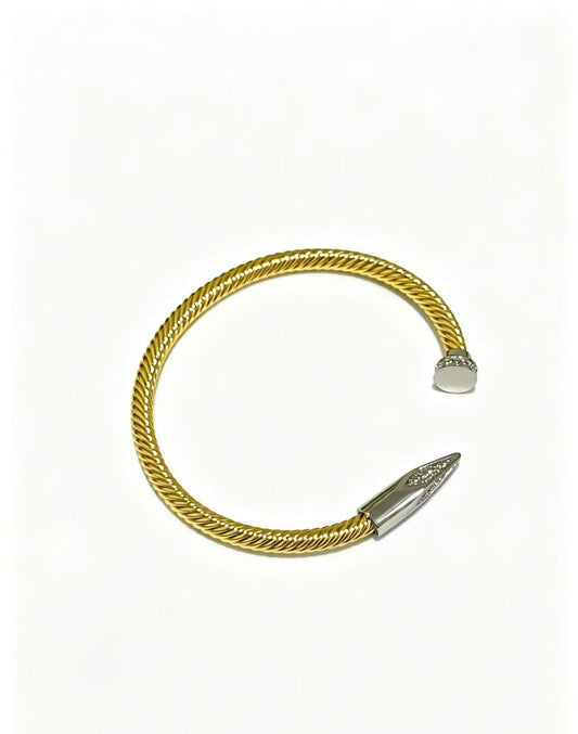 [Veyra Jewelry]Open threaded nail bracelet