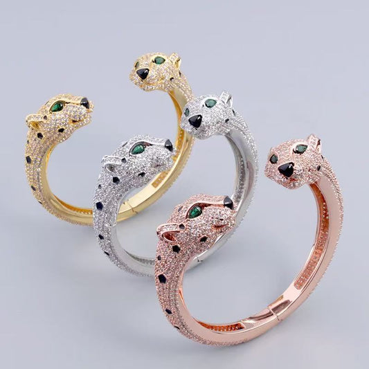 [Veyra Jewelry] Full Diamond Panther Bangle & Ring