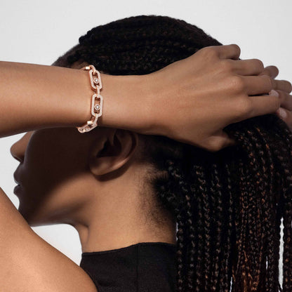 [Veyra Jewelry]Large Full Diamond Unisex Sliding Bracelet with Moissanite