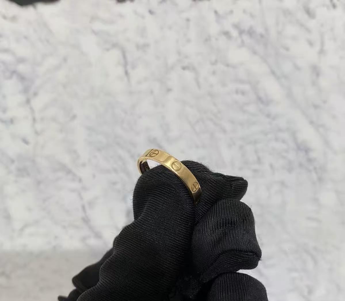 ¡®Veyra Jewelry¡¯LOVE RING 4MM Plain version, GOLD