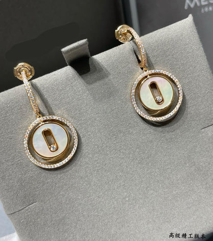 [Veyra Jewelry]Lucky Move Mother‑of‑Pearl Earrings
