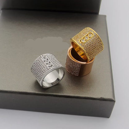 [Veyra Jewelry] Move Wide Full Pavé Diamond Ring