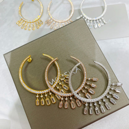 [Veyra Jewelry] Kate Moss Tassel Hoop Earrings