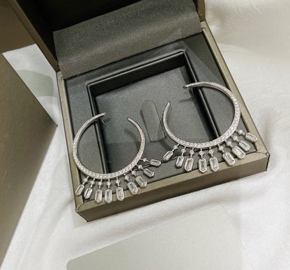 [Veyra Jewelry] Kate Moss Tassel Hoop Earrings