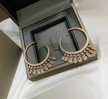 [Veyra Jewelry] Kate Moss Tassel Hoop Earrings