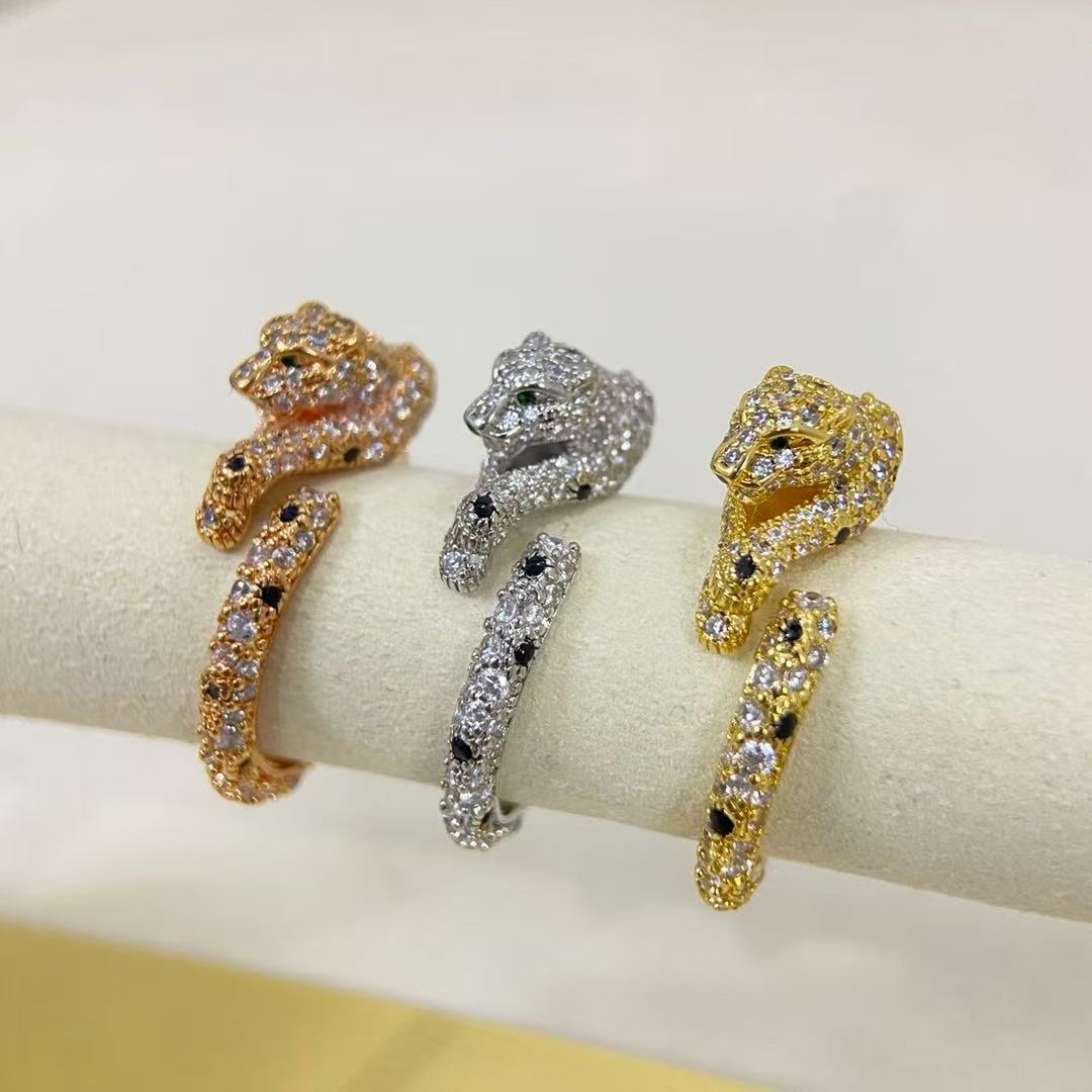 ¡®Veyra Jewelry¡¯Double‑Panther Open Ring