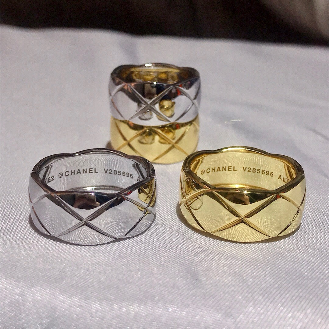 ¡®Veyra Jewelry¡¯Quilted pattern ring, diamond‑free